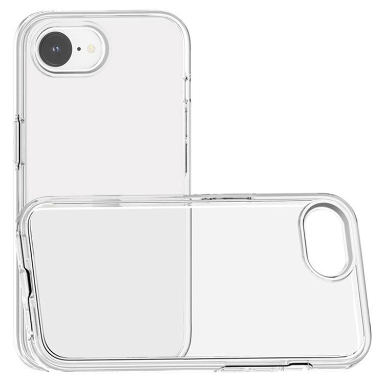 For iPhone 16e Case Thickened Shockproof TPU+PC Clear Back Cover - Transparent