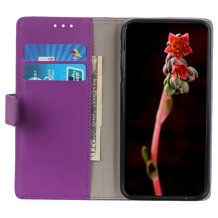 For OnePlus 13 Case PU Leather Stand Wallet Phone Cover - Purple