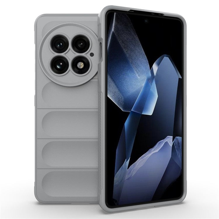 For OnePlus 13 Case Anti-Drop Soft TPU Rugged Phone Back Cover - Light Grey