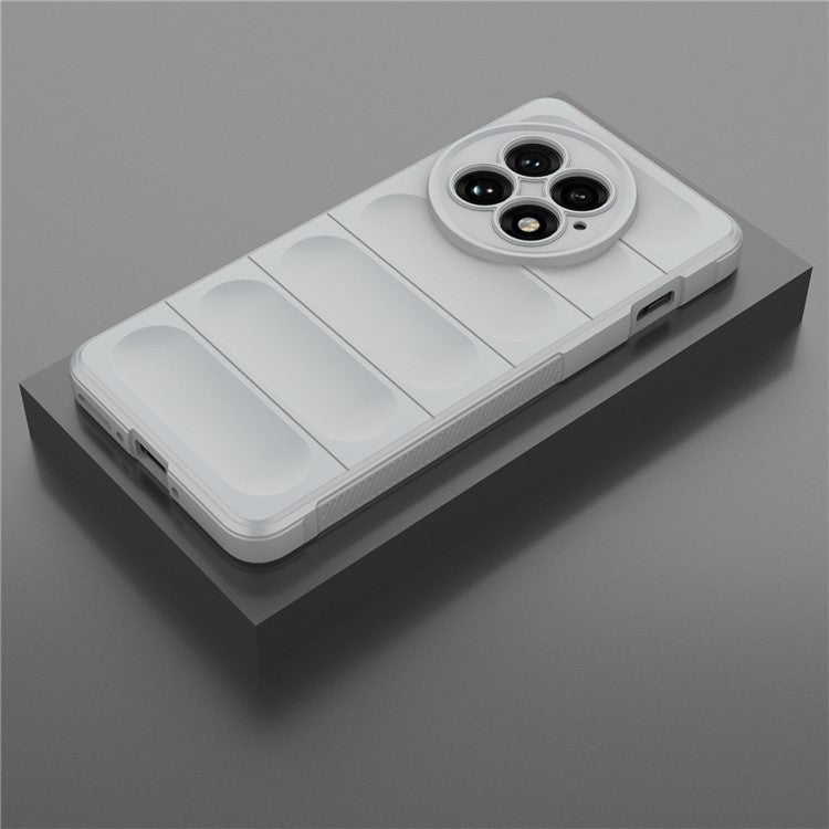 For OnePlus 13 Case Anti-Drop Soft TPU Rugged Phone Back Cover - Light Grey