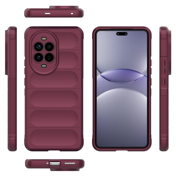For Huawei nova 13 Pro 5G Case Anti-Drop Soft TPU Rugged Phone Back Cover - Wine Red