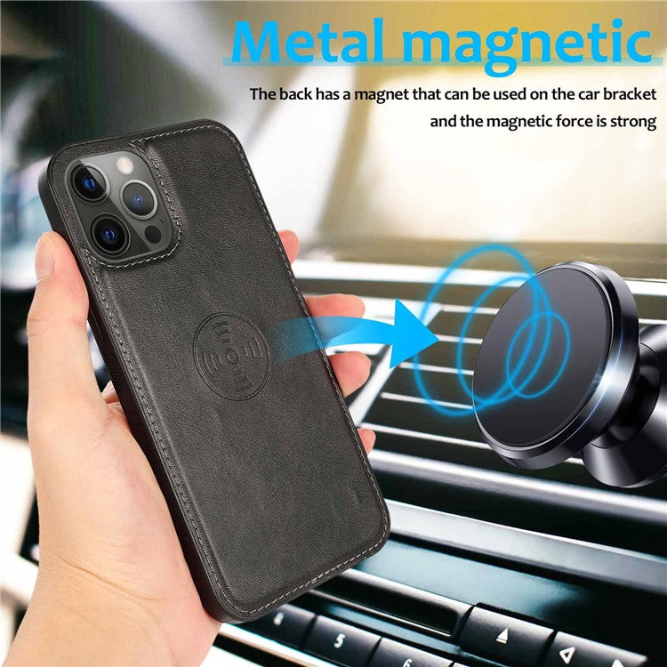 For iPhone 16 Pro Case Magnetic Detachable 2-in-1 Wallet Stand PU Leather Phone Cover - Rose Gold
