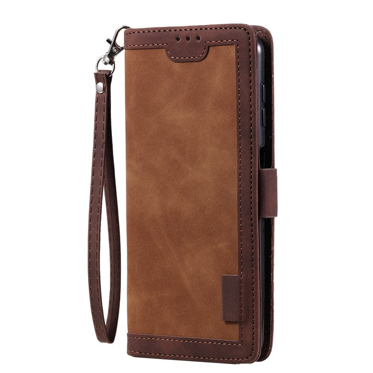 For Samsung Galaxy A56 5G Wallet Case RFID Blocking Stand Leather Phone Cover - Brown