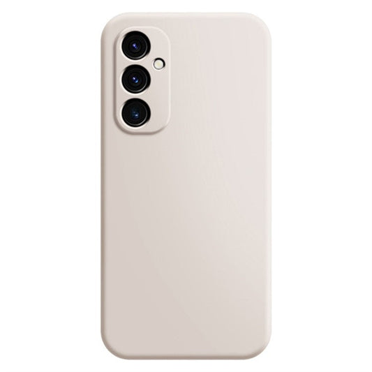 For Samsung Galaxy S24 FE TPU Case Straight Edge Protection Phone Cover - Beige