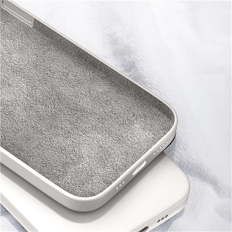 For Samsung Galaxy S24 FE TPU Case Straight Edge Protection Phone Cover - Grey Blue