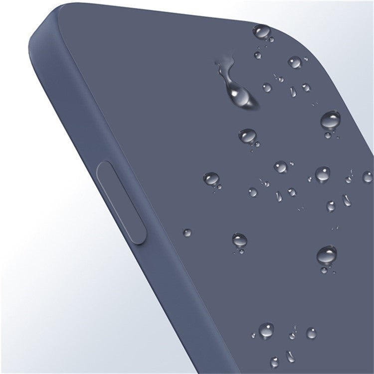 For Samsung Galaxy S24 FE TPU Case Straight Edge Protection Phone Cover - Grey Blue