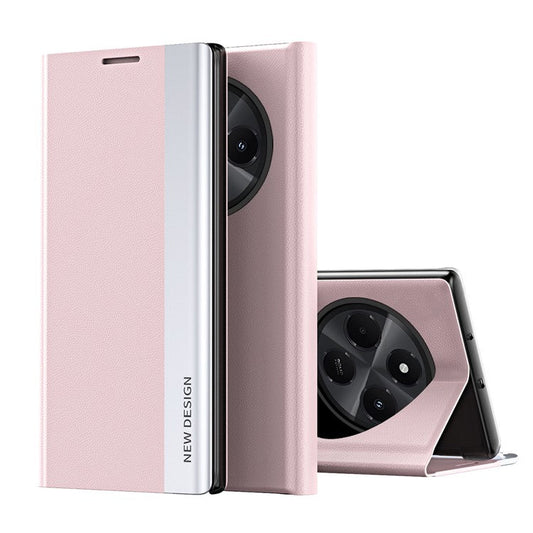 Case For Xiaomi Redmi 14C 4G / 14R 5G / Poco C75 4G Anti-Drop Leather Phone Cover with Stand - Pink