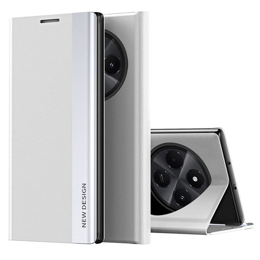 Case For Xiaomi Redmi 14C 4G / 14R 5G / Poco C75 4G Anti-Drop Leather Phone Cover with Stand - White