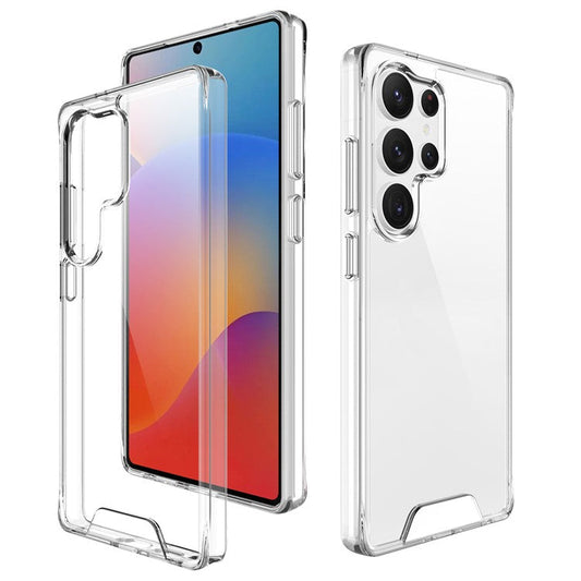 For Samsung Galaxy S25 Ultra Case TPU Frame Clear PC Back Phone Cover
