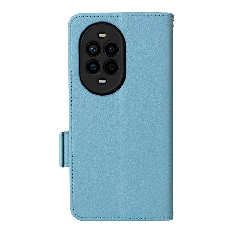 For Huawei nova 13 Pro 5G Case Litchi Texture PU Leather Wallet Flip Phone Cover - Baby Blue