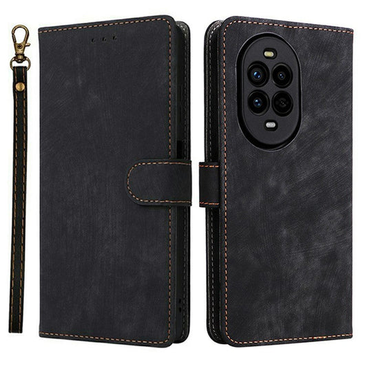 For Huawei nova 13 Pro 5G Wallet Case RFID Blocking PU Leather Cover Stand View - Black
