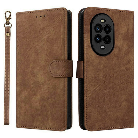For Huawei nova 13 Pro 5G Wallet Case RFID Blocking PU Leather Cover Stand View - Brown