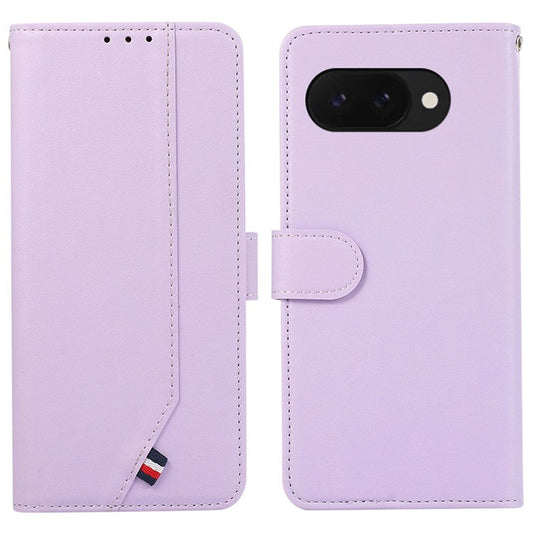 For Google Pixel 9a Case RFID Blocking Flip Leather Phone Cover - Purple