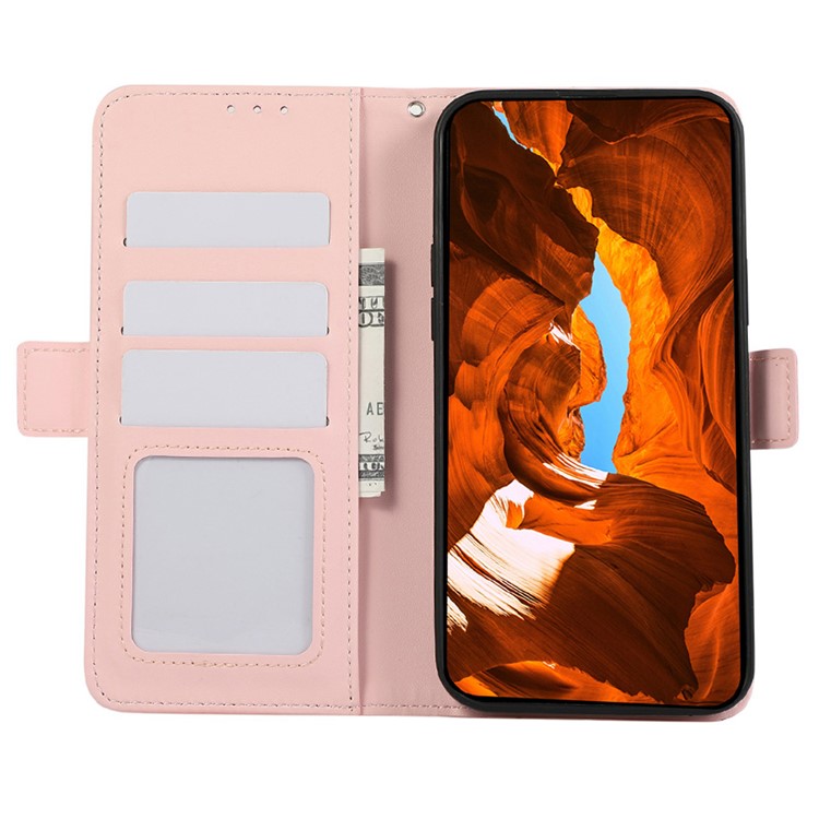 ABEEL For OnePlus 13 Case Leather Phone Cover with RFID Blocking Wallet - Pink