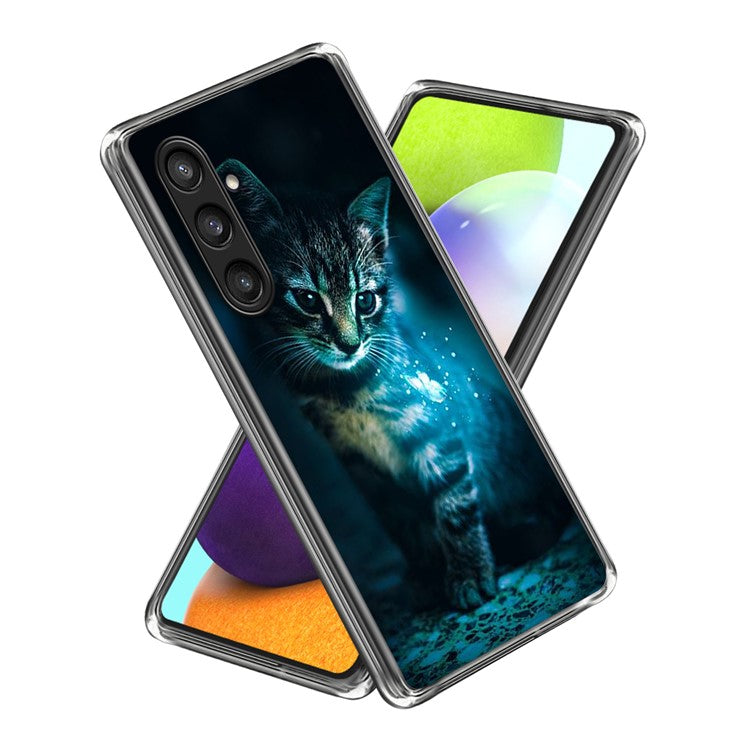 For Samsung Galaxy S25+ Case Pattern Printing TPU Phone Back Cover - Cat