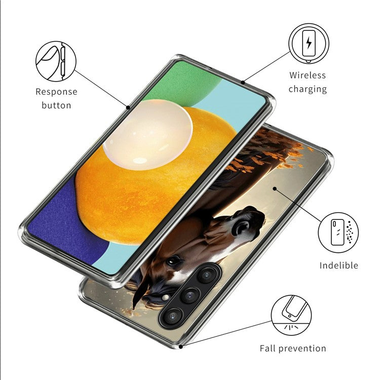 For Samsung Galaxy S24 FE Phone Case Pattern Printing Soft TPU Back Cover - Style I
