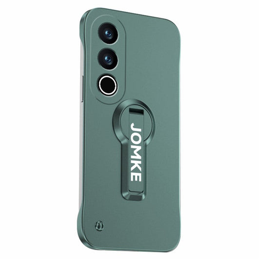 For OnePlus Ace 3V 5G Case Hard PC Frameless Baking Paint Kickstand Phone Cover - Green