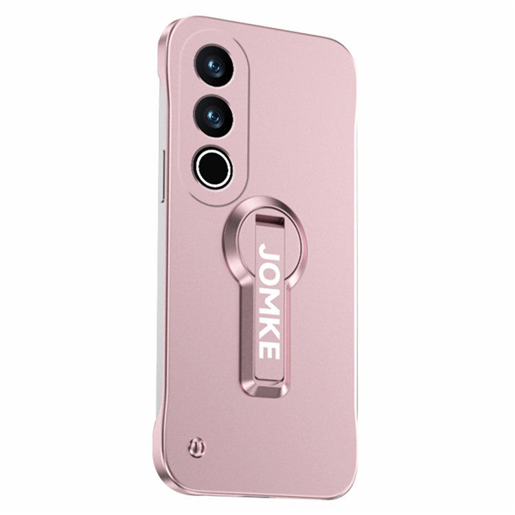 For OnePlus Ace 3V 5G Case Hard PC Frameless Baking Paint Kickstand Phone Cover - Pink