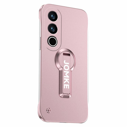 For OnePlus Ace 3V 5G Case Hard PC Frameless Baking Paint Kickstand Phone Cover - Pink