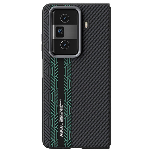 ABEEL For Honor Magic Vs3 5G Case PC + TPU + Aluminum Alloy + PU Leather Phone Cover Compatible with MagSafe - Texture 2