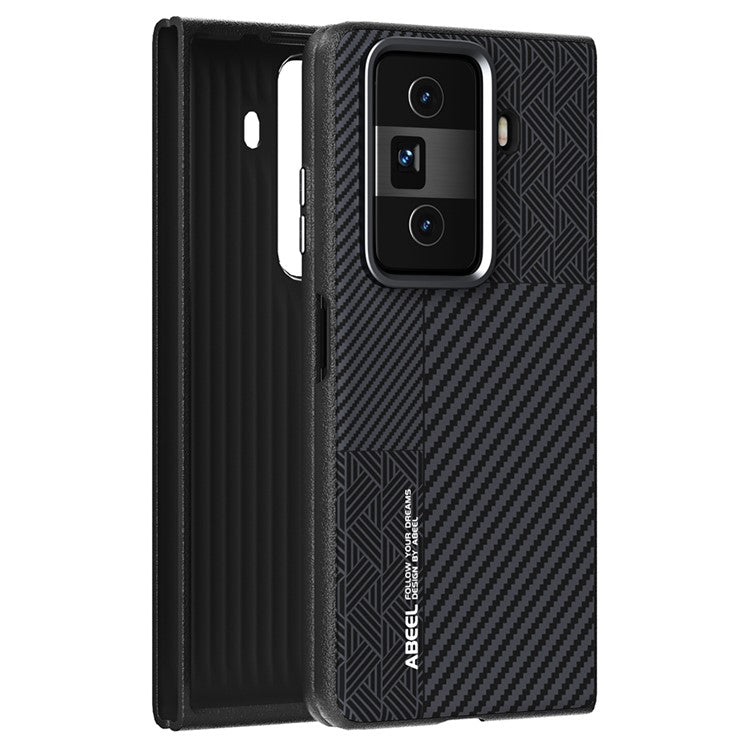 ABEEL For Honor Magic Vs3 5G Case PC + TPU + Aluminum Alloy + PU Leather Phone Cover Compatible with MagSafe - Texture 1