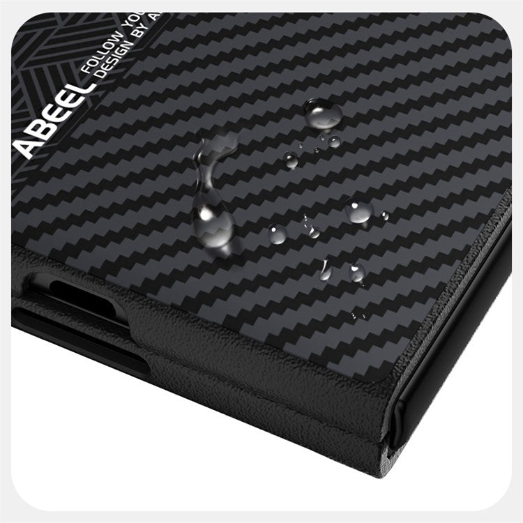ABEEL For Honor Magic Vs3 5G Case PC + TPU + Aluminum Alloy + PU Leather Phone Cover Compatible with MagSafe - Texture 1