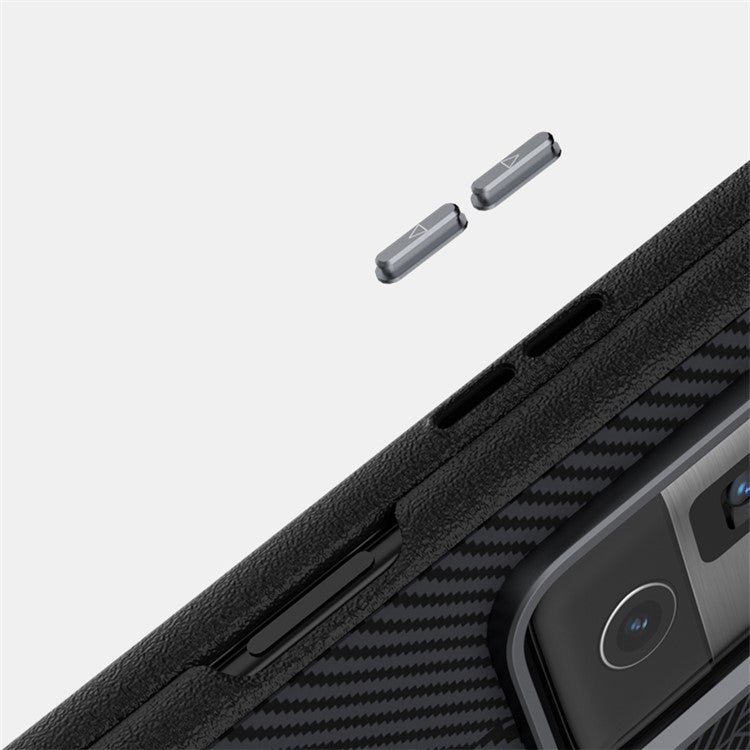 ABEEL For Honor Magic Vs3 5G Case PC + TPU + Aluminum Alloy + PU Leather Phone Cover Compatible with MagSafe - Texture 1