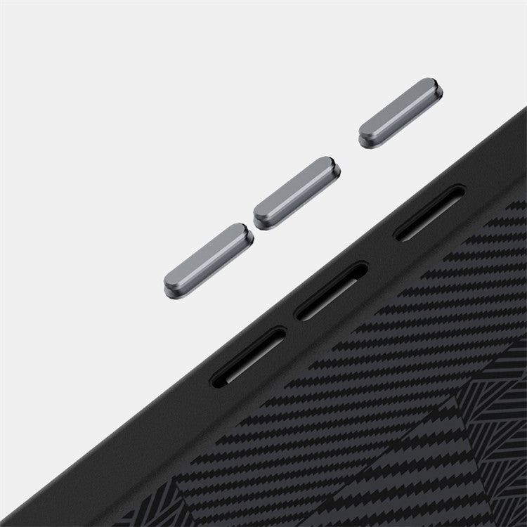 ABEEL For Google Pixel 9 Pro XL Case PC + TPU + Aluminum Alloy + PU Leather Phone Cover Compatible with MagSafe - Texture 1