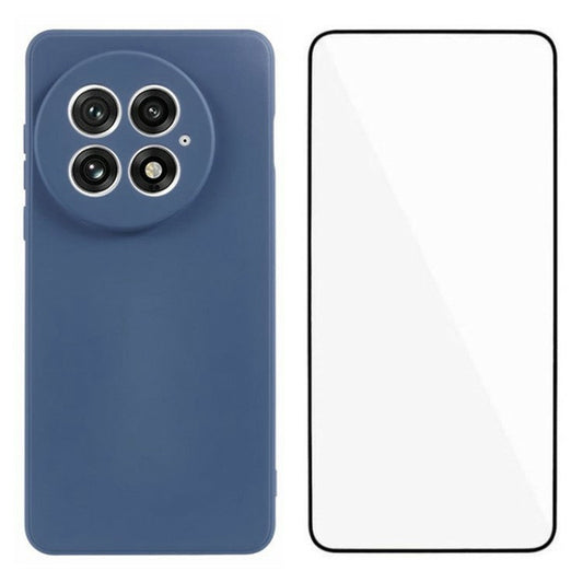 WANLONFENG RB2 Series for OnePlus 13 Case Soft TPU Phone Cover with Screen Protector - Lavender Grey