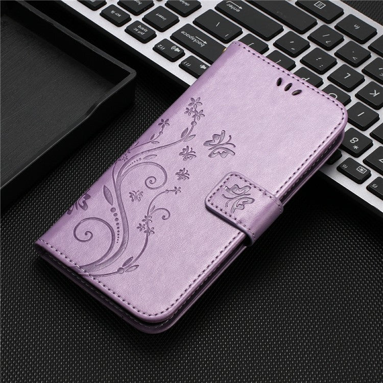 For Motorola Moto G75 5G Case PU Leather Phone Wallet Cover with Strap - Light Purple