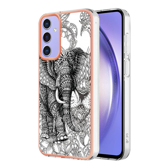 For Samsung Galaxy A16 5G / Galaxy A16 4G Case IMD-D Pattern Printing 2.0mm TPU Phone Back Cover - Totem Elephant