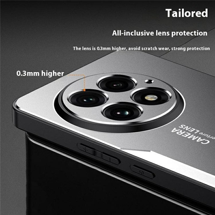 For OnePlus 13 Phone Case Aluminium Alloy TPU PC Back Cover - Gold