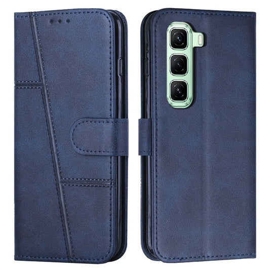 For Infinix Hot 50 Pro+ 4G Case Stand Flip Protective Leather Phone Cover - Sapphire