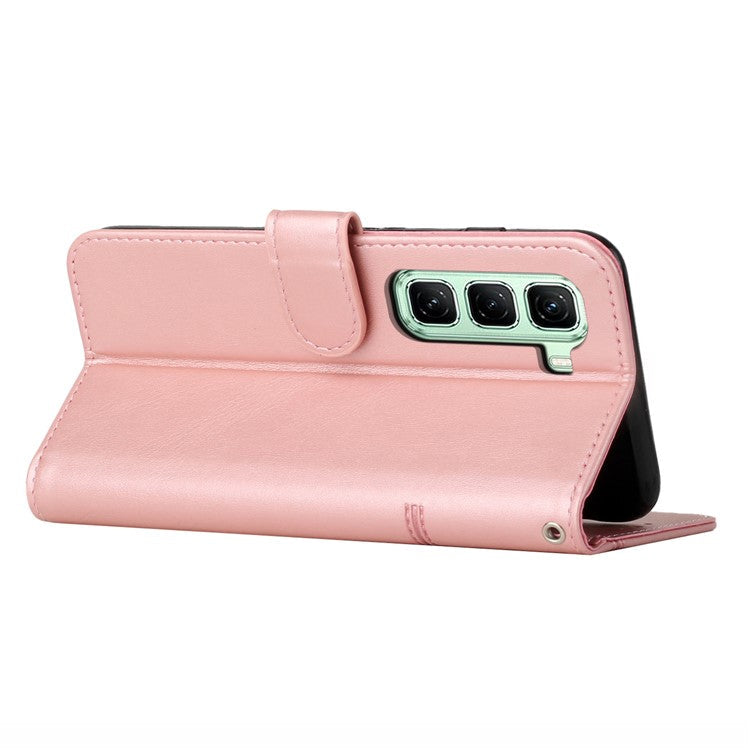 For Infinix Hot 50 Pro+ 4G Case Stand Flip Protective Leather Phone Cover - Rose Gold