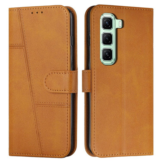 For Infinix Hot 50 Pro+ 4G Case Stand Flip Protective Leather Phone Cover - Yellow