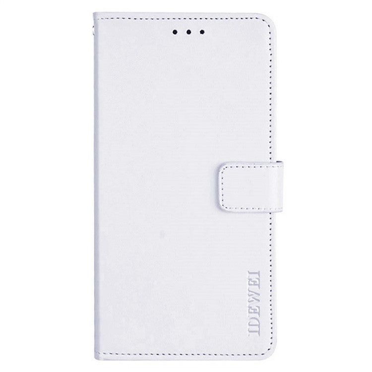 IDEWEI For OnePlus 13 Stand Case Crazy Horse Texture Leather Phone Cover - White