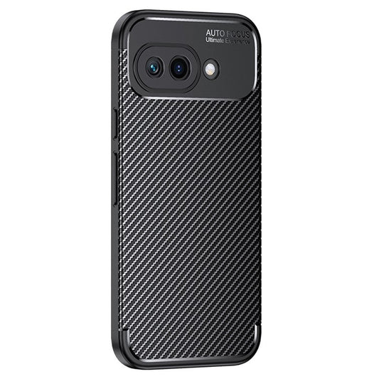 For Google Pixel 9a Case Carbon Fiber Texture TPU Phone Cover Heat Dissipation