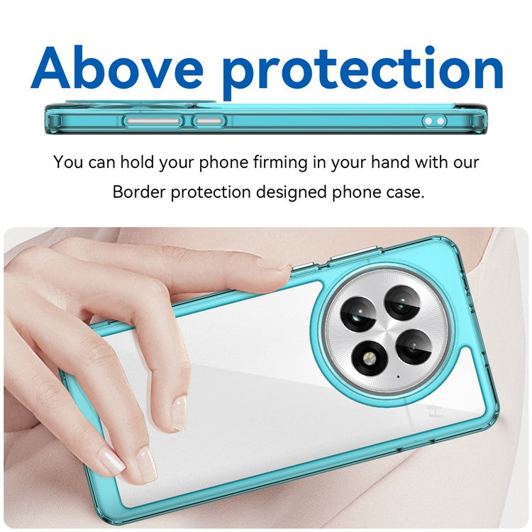 For OnePlus 13 Case TPU+Acrylic Protective Clear Phone Cover - Transparent Blue