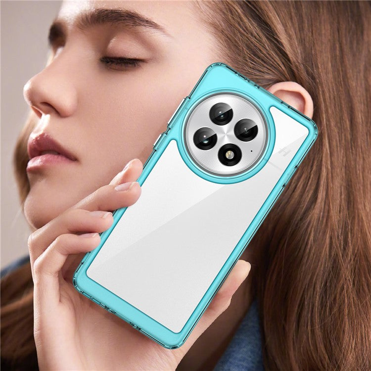 For OnePlus 13 Case TPU+Acrylic Protective Clear Phone Cover - Transparent Blue