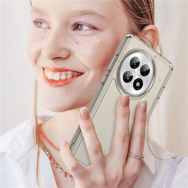 For OnePlus 13 Case TPU Shockproof Phone Back Cover - Transparent Grey