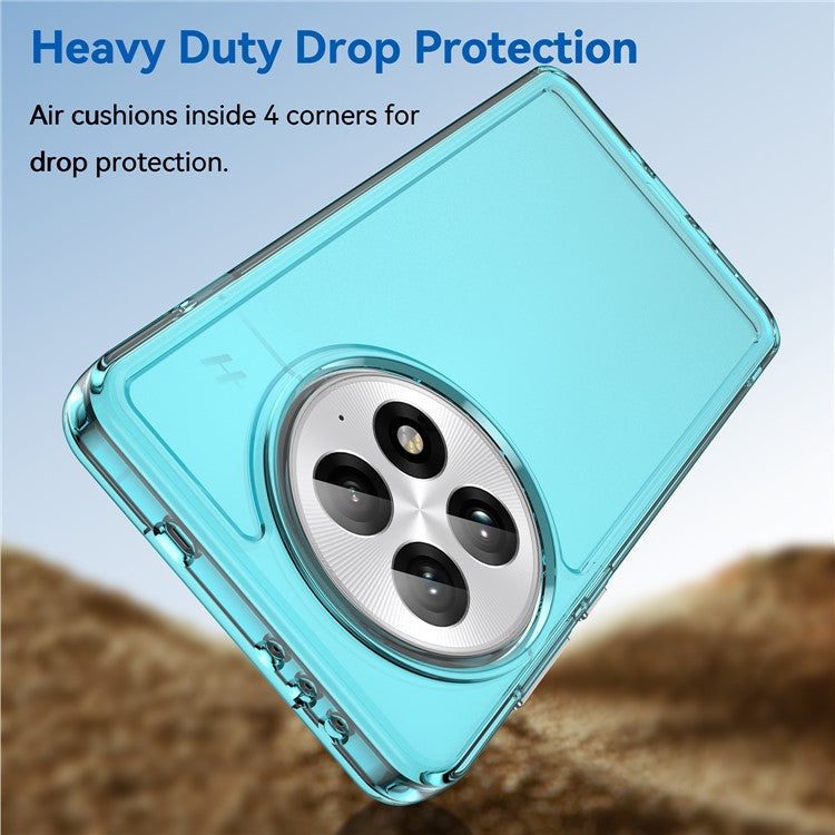 For OnePlus 13 Case TPU Shockproof Phone Back Cover - Transparent Blue