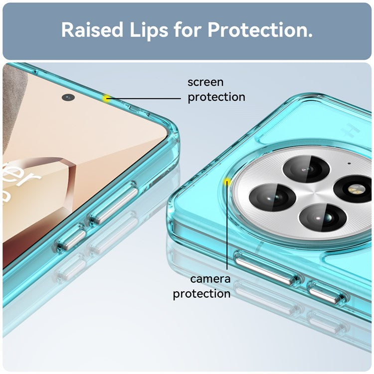 For OnePlus 13 Case TPU Shockproof Phone Back Cover - Transparent Blue