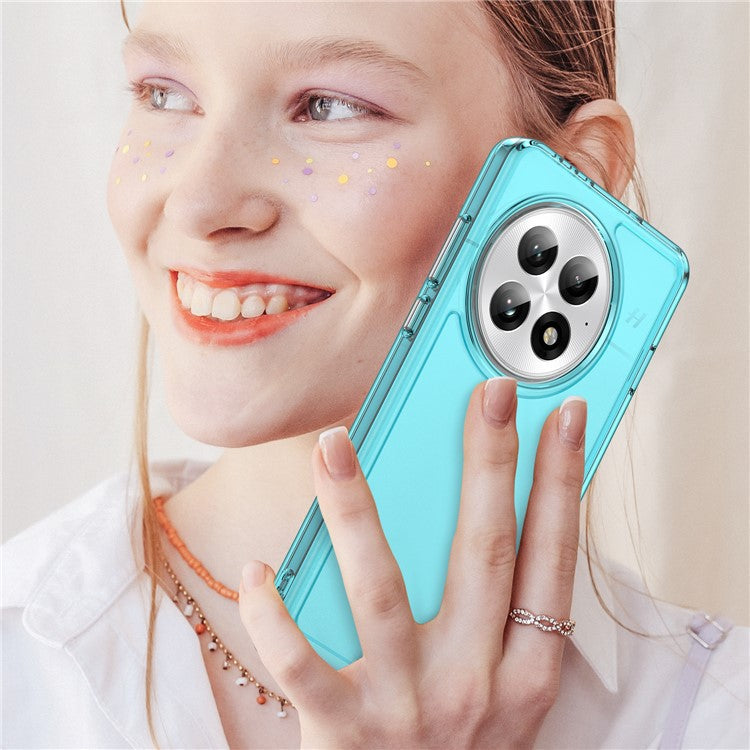 For OnePlus 13 Case TPU Shockproof Phone Back Cover - Transparent Blue