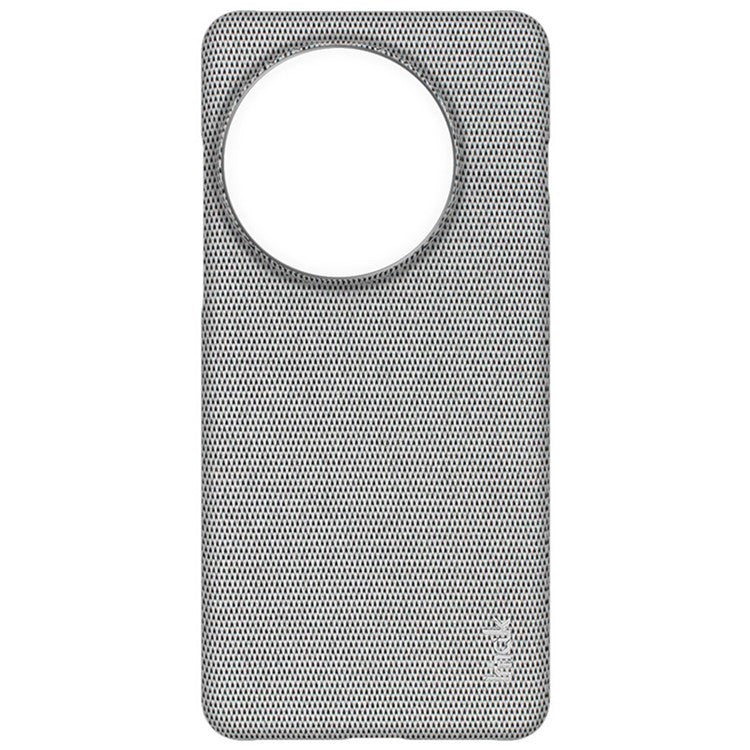 IMAK Ruiyi Series for OnePlus 13 Case Classic Fabric Texture Leather+PC Phone Cover - Light Grey