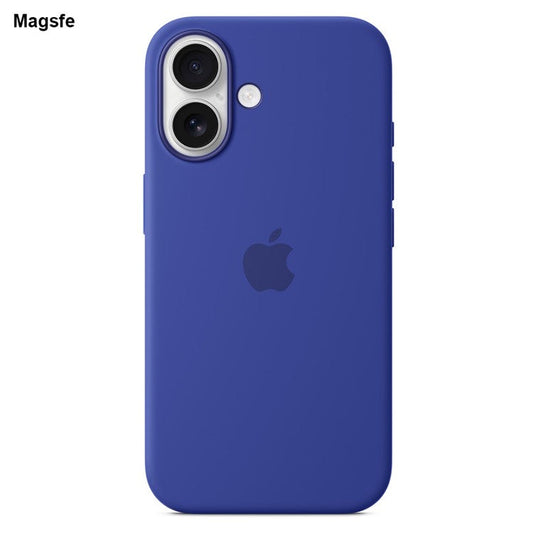 For iPhone 16 Plus Case Silicone Magnetic Phone Cover Compatible with MagSafe - Brilliant Blue