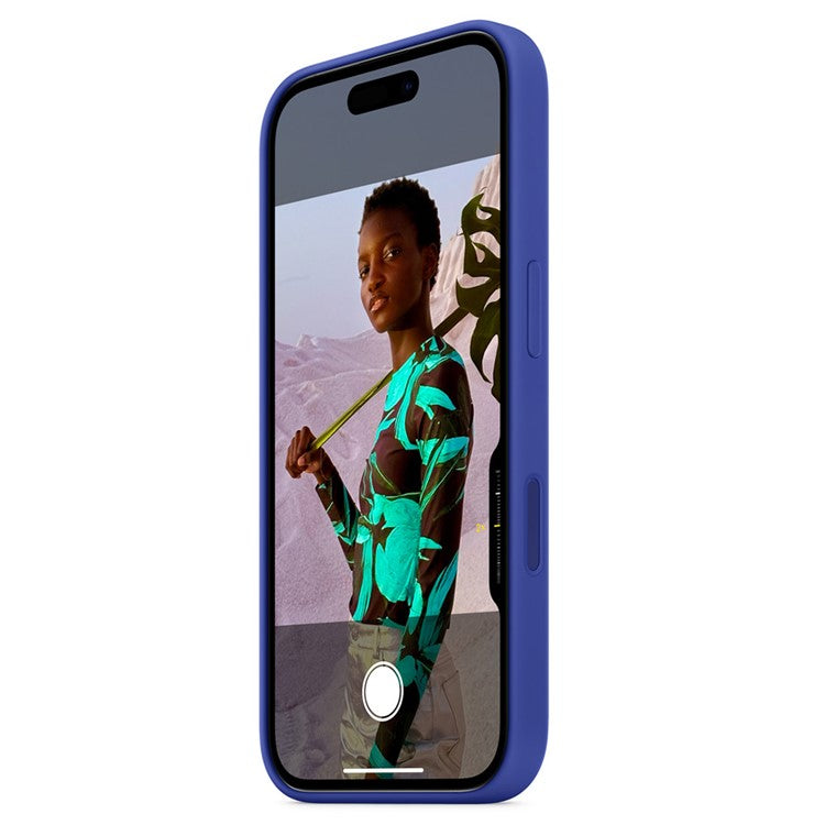 For iPhone 16 Plus Case Silicone Magnetic Phone Cover Compatible with MagSafe - Brilliant Blue