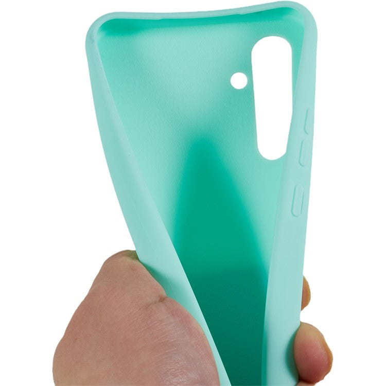 For Samsung Galaxy S25+ Case TPU Soft Shockproof Phone Cover with Adjustable Lanyard - Mint Green