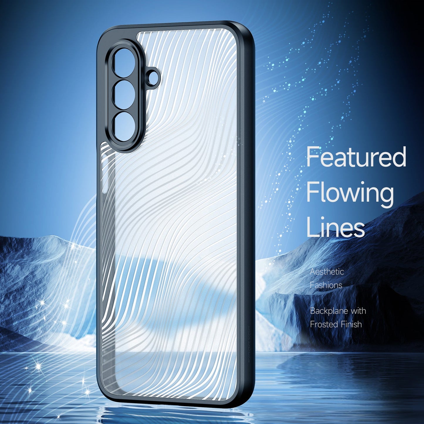 For Samsung Galaxy A26 5G Case DUX DUCIS Aimo Series TPU+PC Matte Drop-proof Phone Cover (REACH Certification) - Black