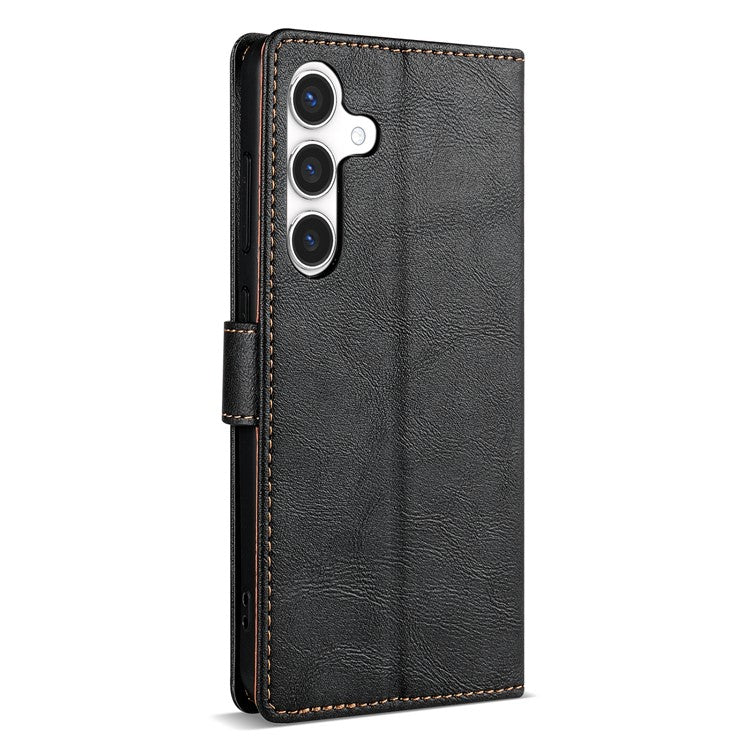 N.BEKUS CSJ-001 For Samsung Galaxy A26 5G Stand Case PU Leather Wallet Phone Cover - Black