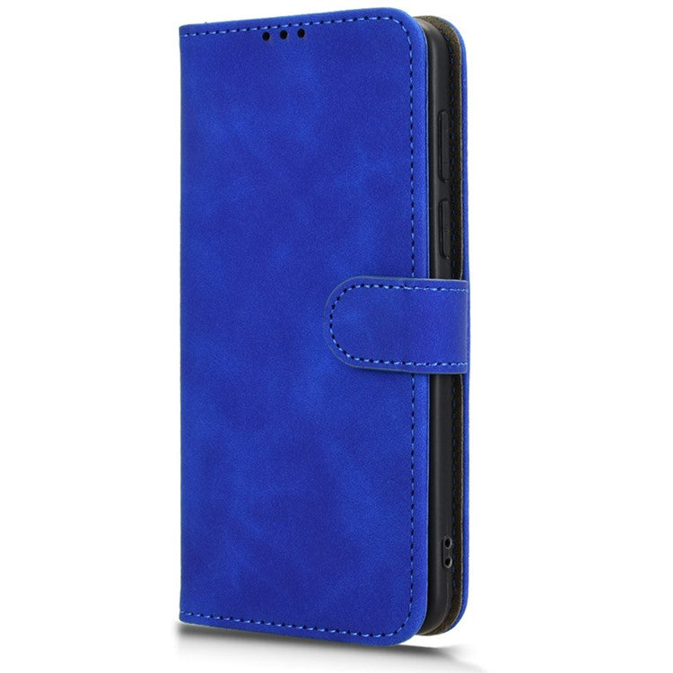 For Huawei Mate 70 Leather Case Skin-Feel Anti-Drop Wallet Flip Phone Cover - Blue